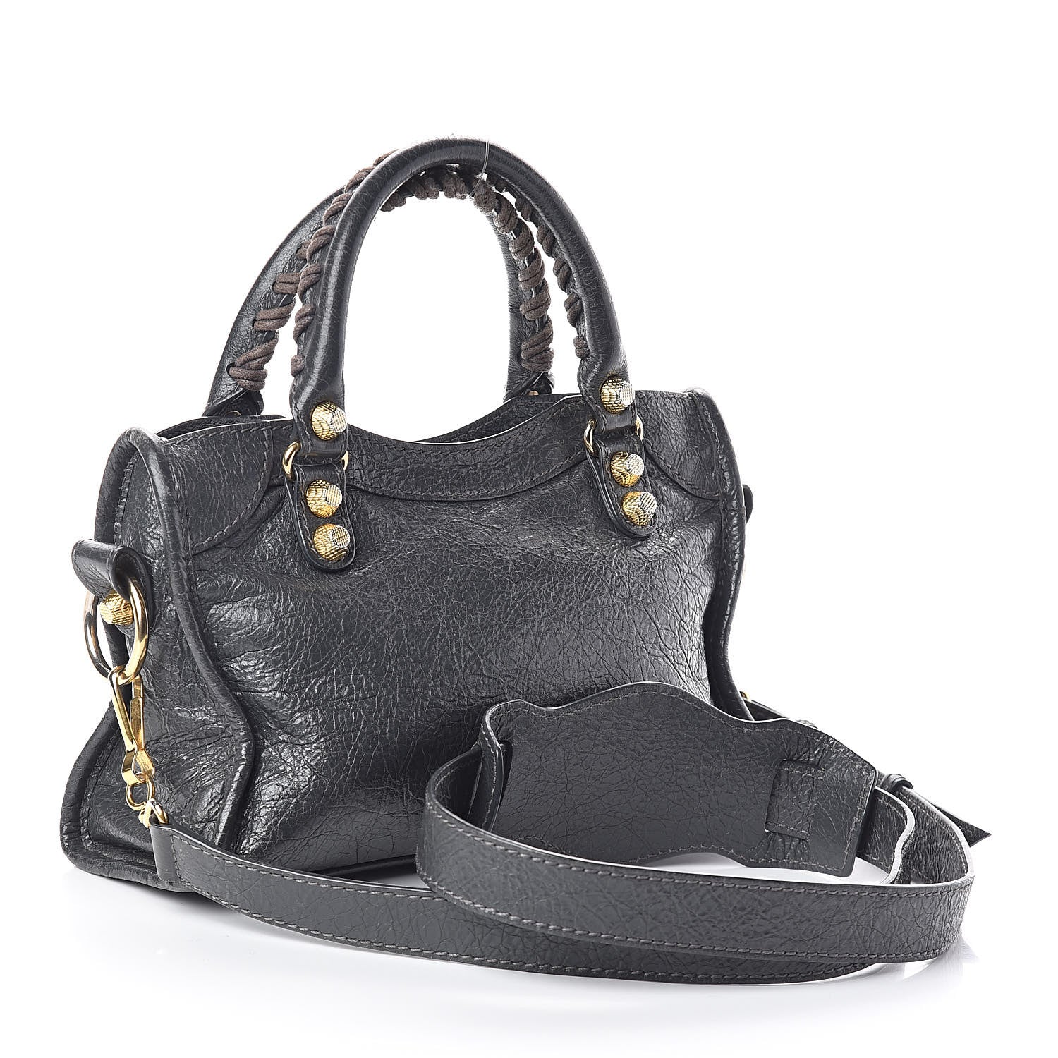 Balenciaga Agneau Giant 12 Gold Hardware Mini City Gris Fossile 3 of 10