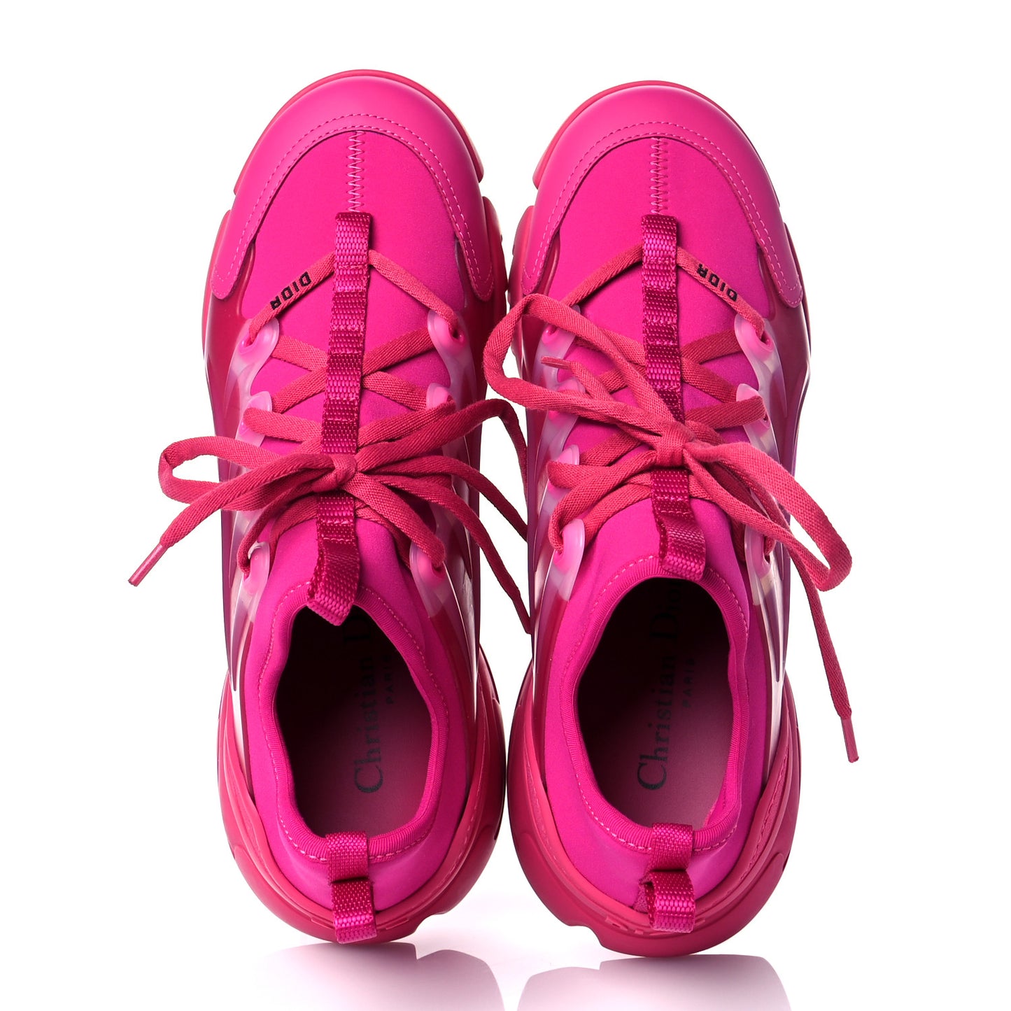 Neoprene Rubber Womens D-Connect Sneakers 37.5 Fuchsia
