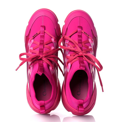 Christian Dior Neoprene Rubber Womens D-Connect Sneakers 37.5 Fuchsia 6 of 11
