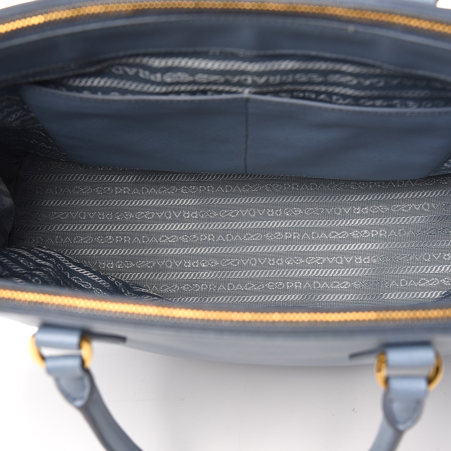 Prada Saffiano Medium Galleria Double Zip Tote Aviazione 5 of 20