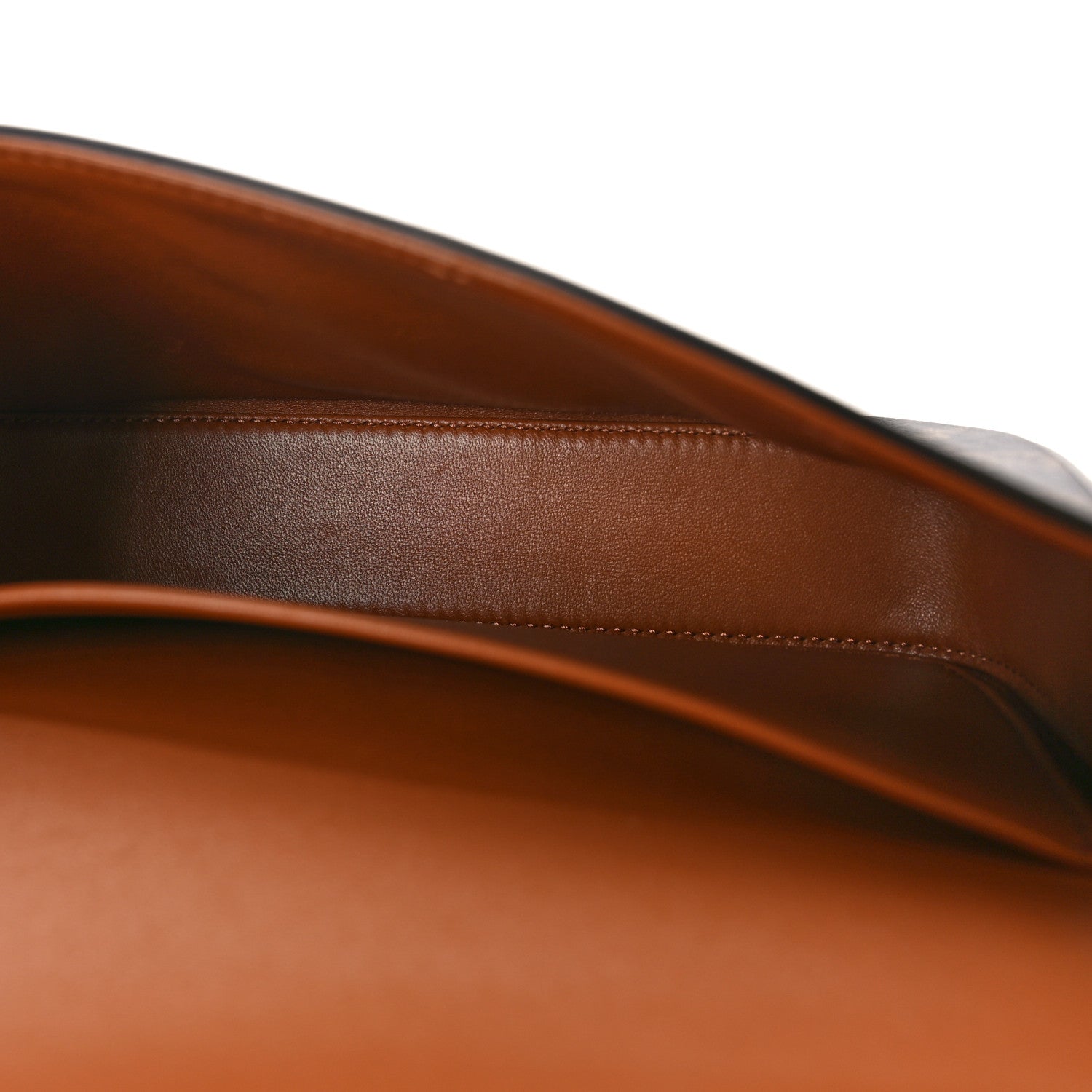 Celine Canvas Calfskin Triomphe Shoulder Bag Tan 5 of 9