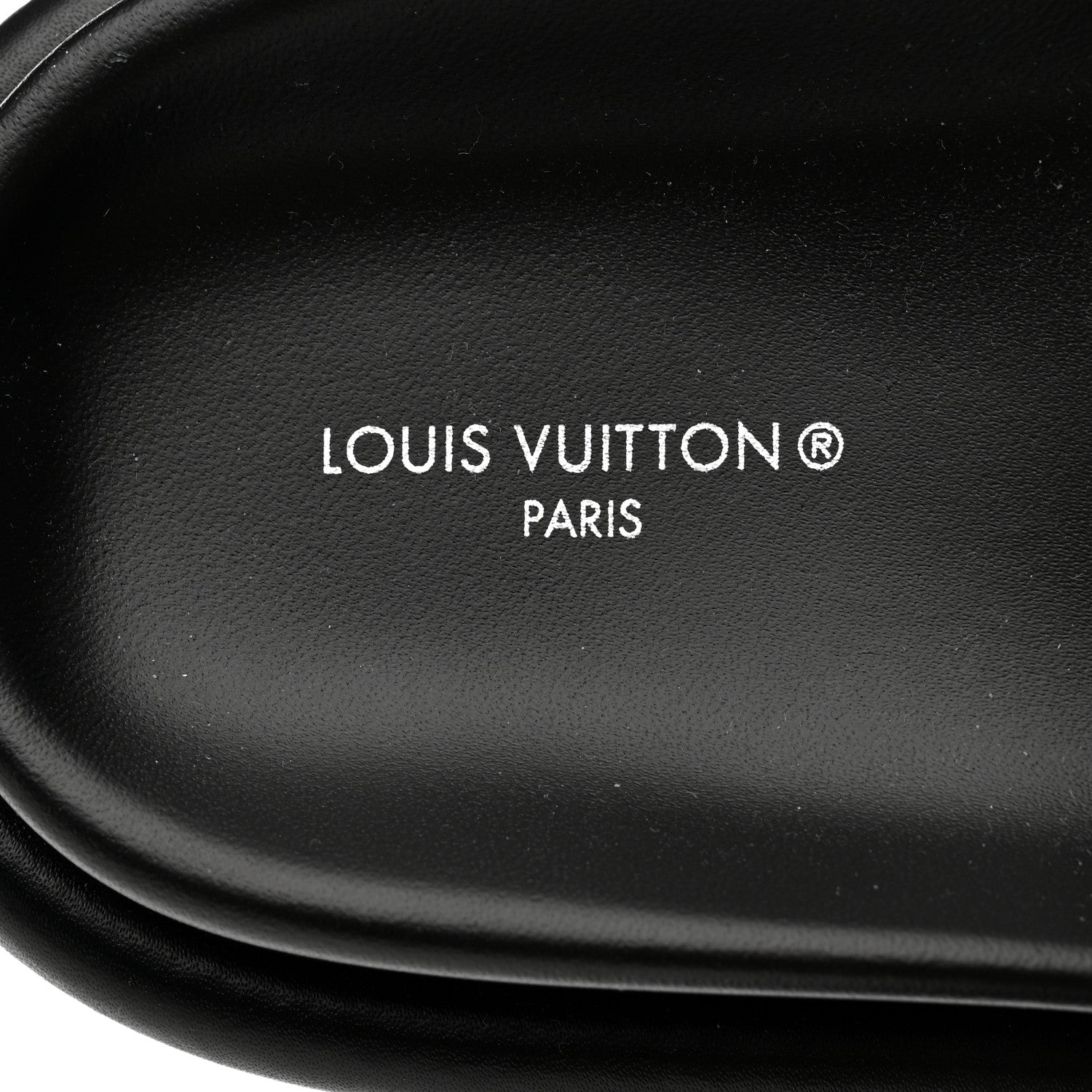 Louis Vuitton Lambskin Embossed Monogram Pool Pillow Flat Comfort Mule 38 Black 7 of 9