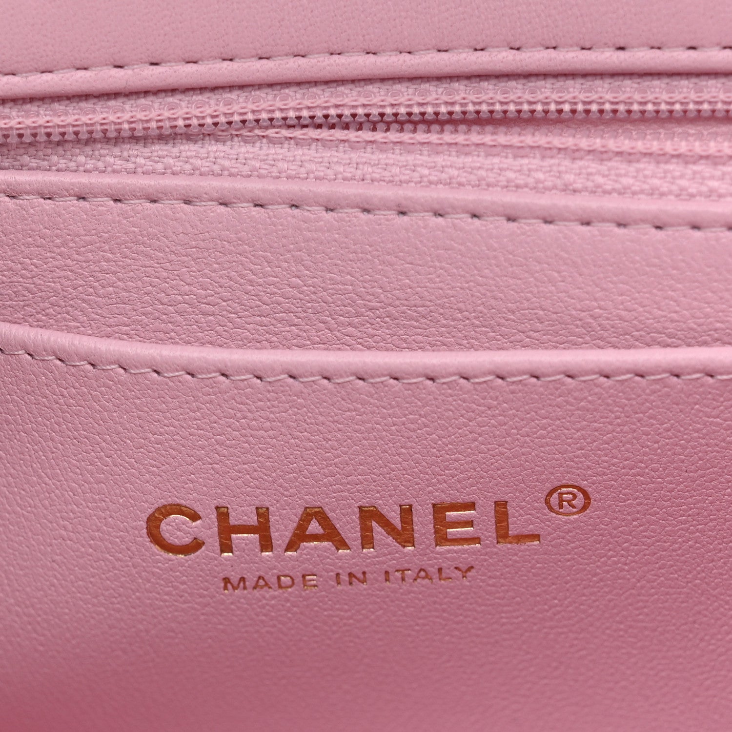 Chanel Lambskin Quilted Mini Rectangular Flap Light Pink 6 of 11