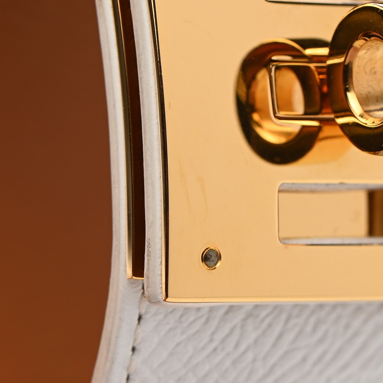 Hermes Epsom Kelly Dog Bracelet White 6 of 6