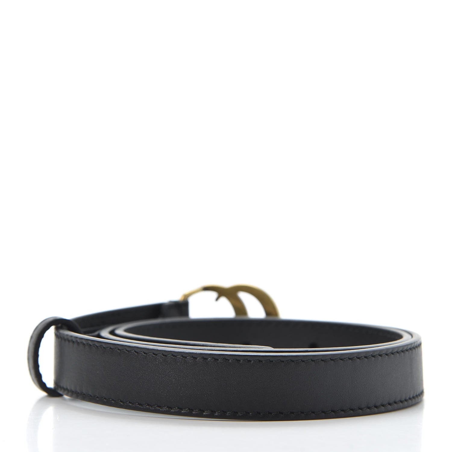 Gucci Calfskin Double G 20mm Belt 70 28 Black 2 of 3