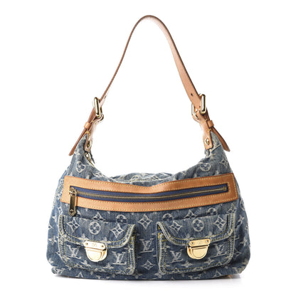 Louis Vuitton Monogram Denim Baggy PM Blue 1 of 10