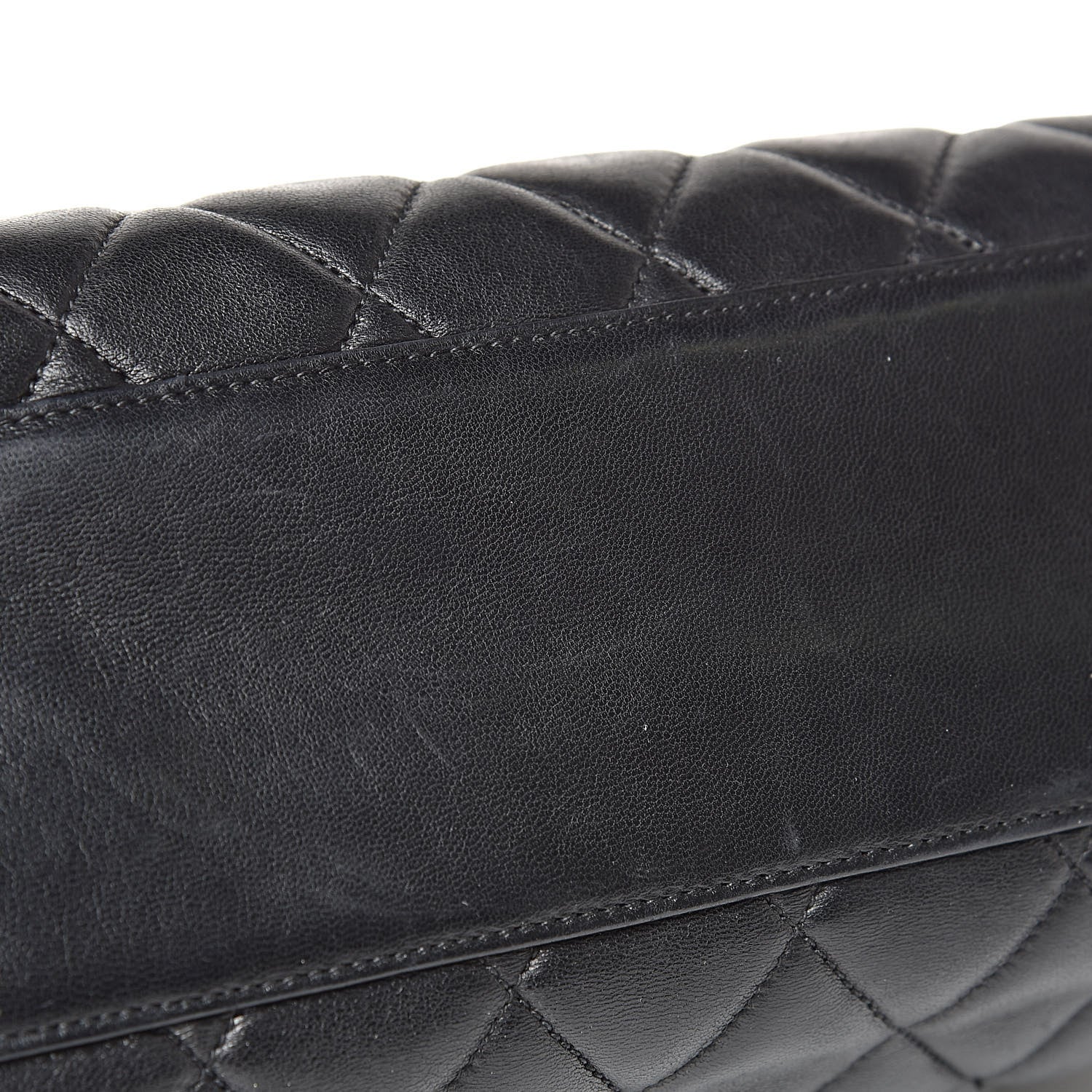 Chanel Lambskin Quilted Shopping Tote Black 18 of 18