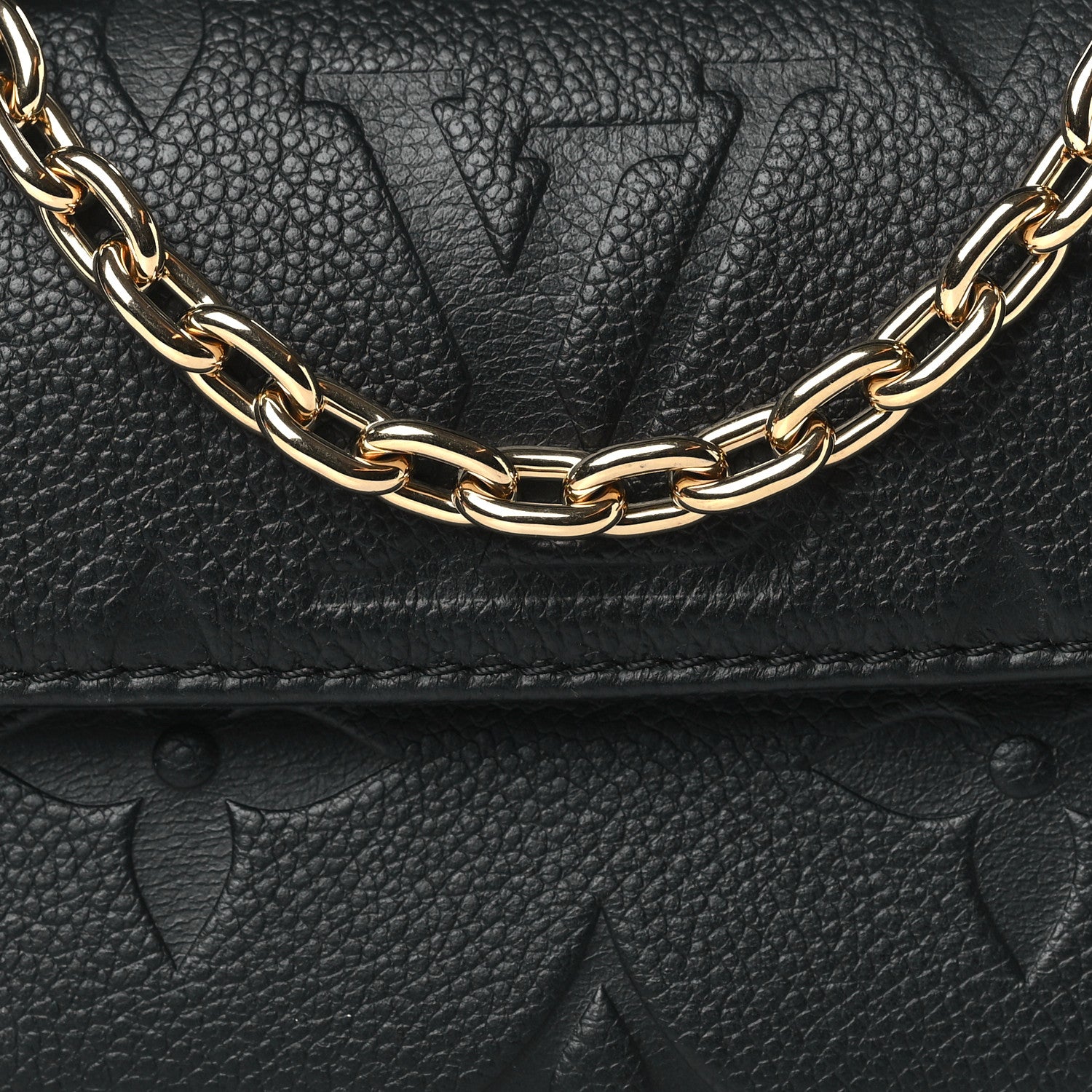Louis Vuitton Empreinte Monogram Giant Ivy Wallet On Chain Black 7 of 10