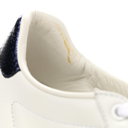 Gucci Calfskin Ayers Web Crystal LOVED Womens New Ace Sneakers 38 White 10 of 12