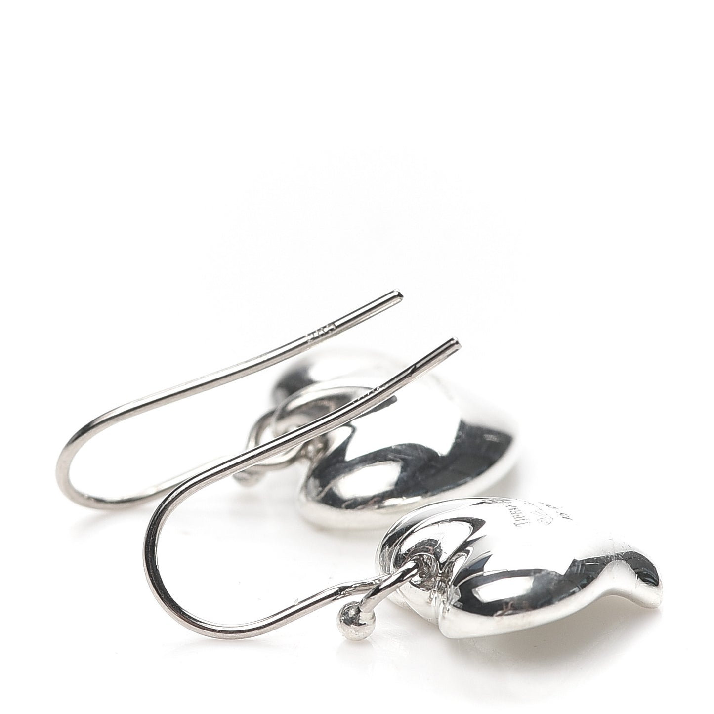 Sterling Silver Elsa Peretti Full Heart Drop Earrings