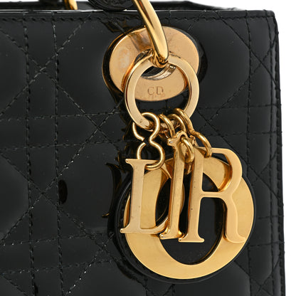 Christian Dior Patent Cannage Medium Lady Dior Black 12 of 12