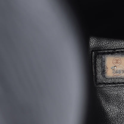 Chanel Calfskin Stitched XL Weekender Black 7 of 10