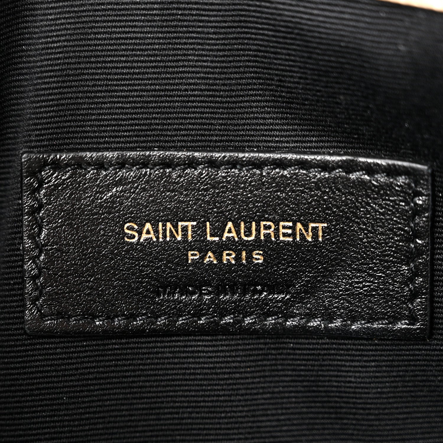Saint Laurent Grain De Poudre Uptown Pouch Dark Beige 6 of 12