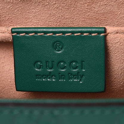Gucci Guccissima Small Padlock Shoulder Bag Emerald 6 of 11