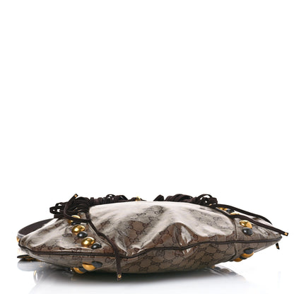 Gucci Crystal Monogram Fringe Babouska Hobo 4 of 11
