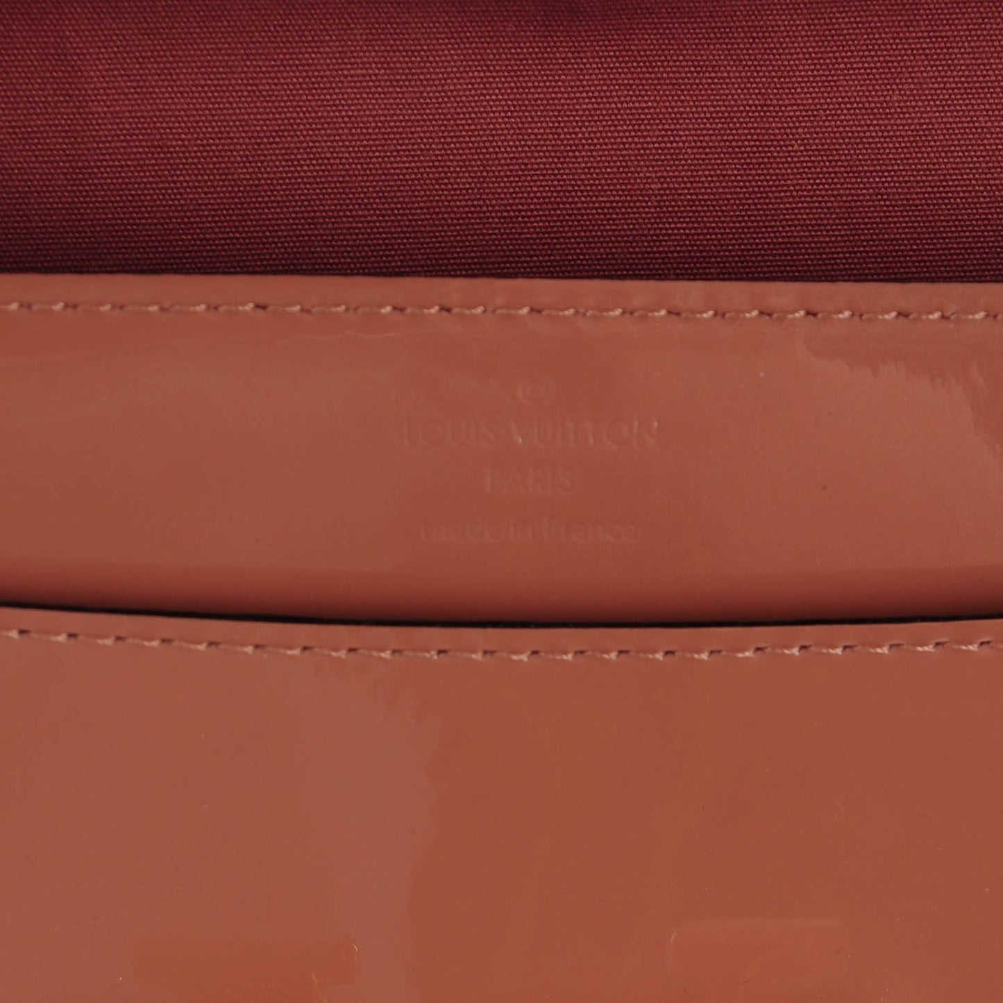 Patent Louise Clutch Rose Velours