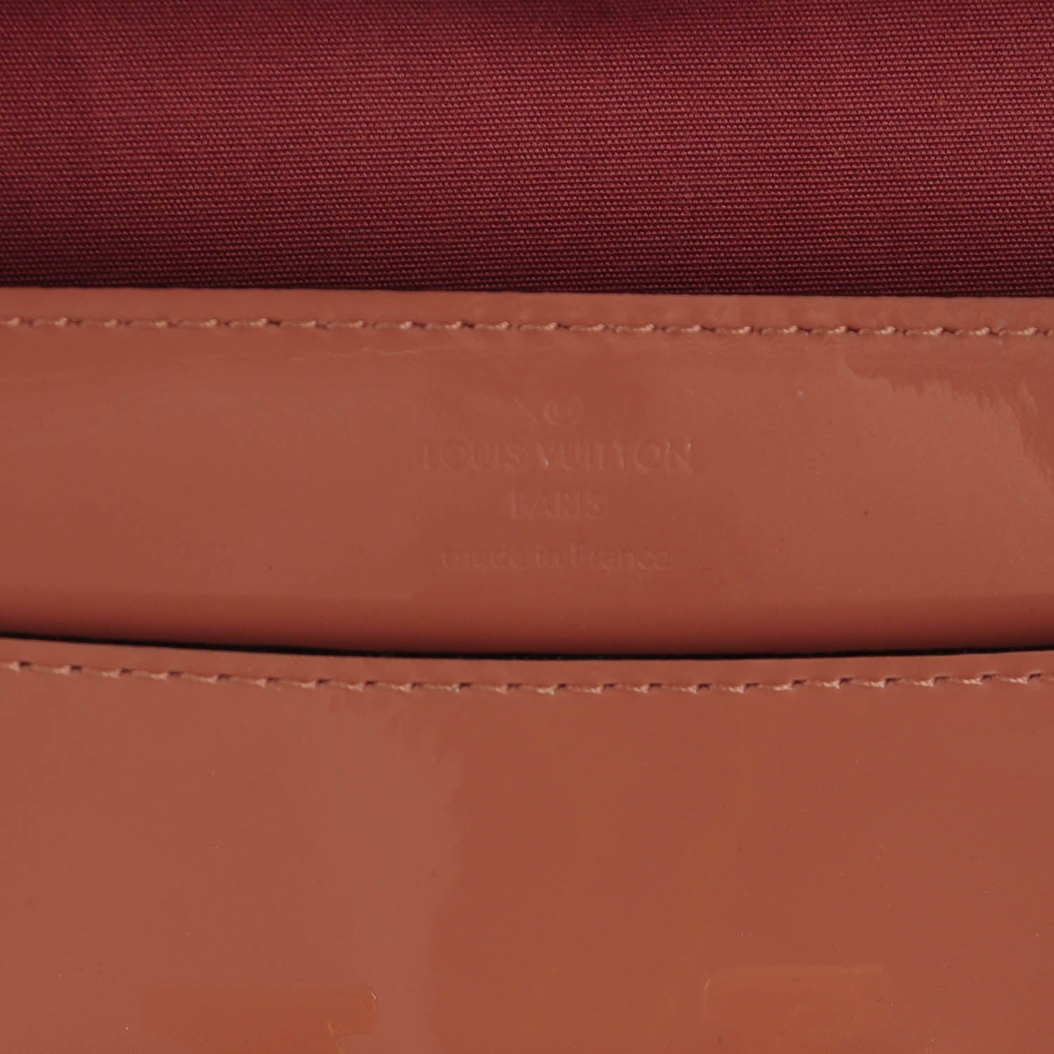 Louis Vuitton Patent Louise Clutch Rose Velours 6 of 6