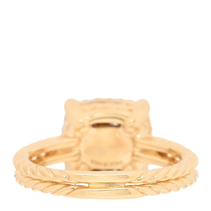 David Yurman 18K Yellow Gold Diamond 11mm Chatelaine Pave Ring 54 6.75 3 of 5