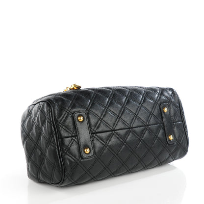 Marc Jacobs Lambskin Quilted Mini Colorblock Manhattan Stam Black Concrete 6 of 11