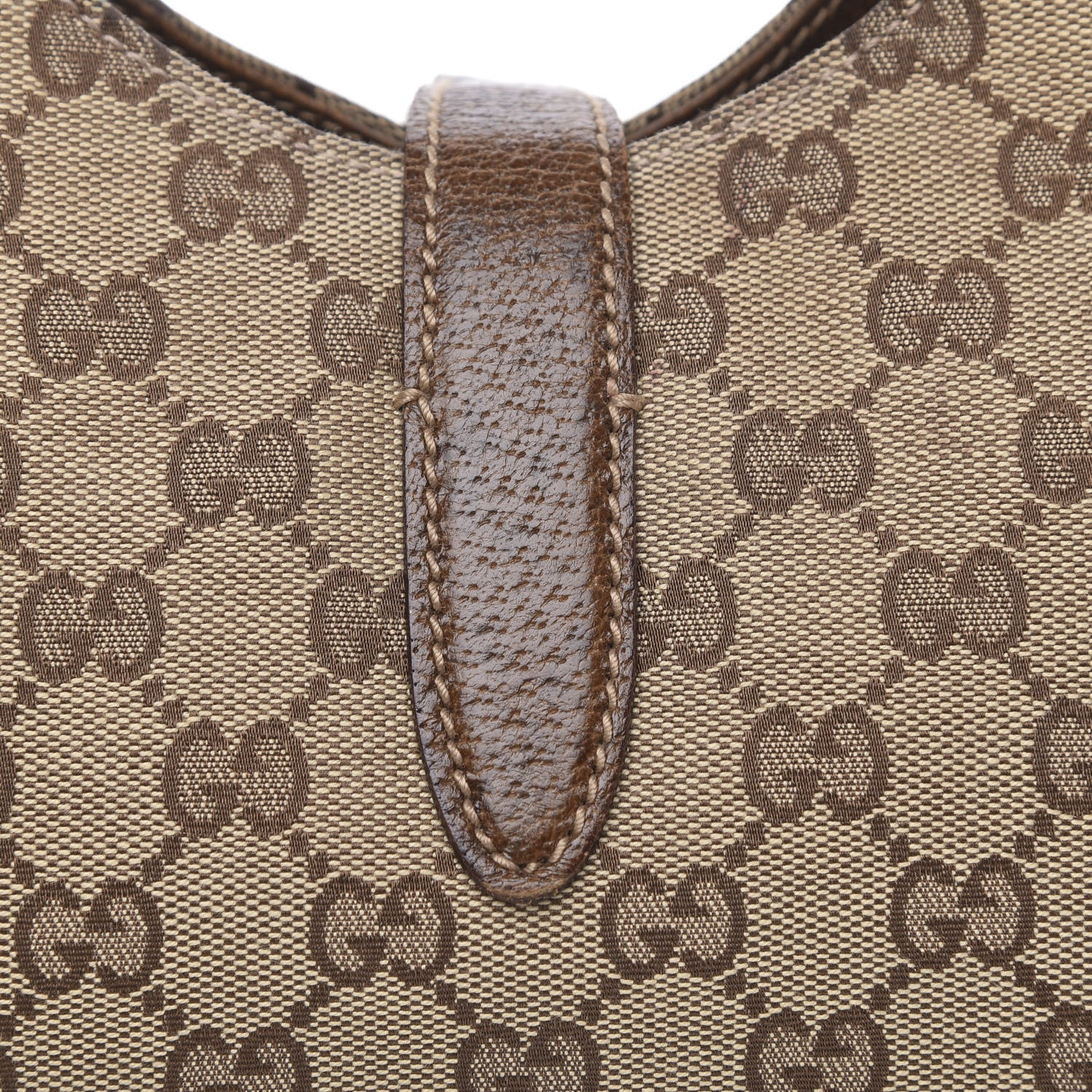 Gucci Monogram Calfskin Bardot Tote Brown 13 of 16