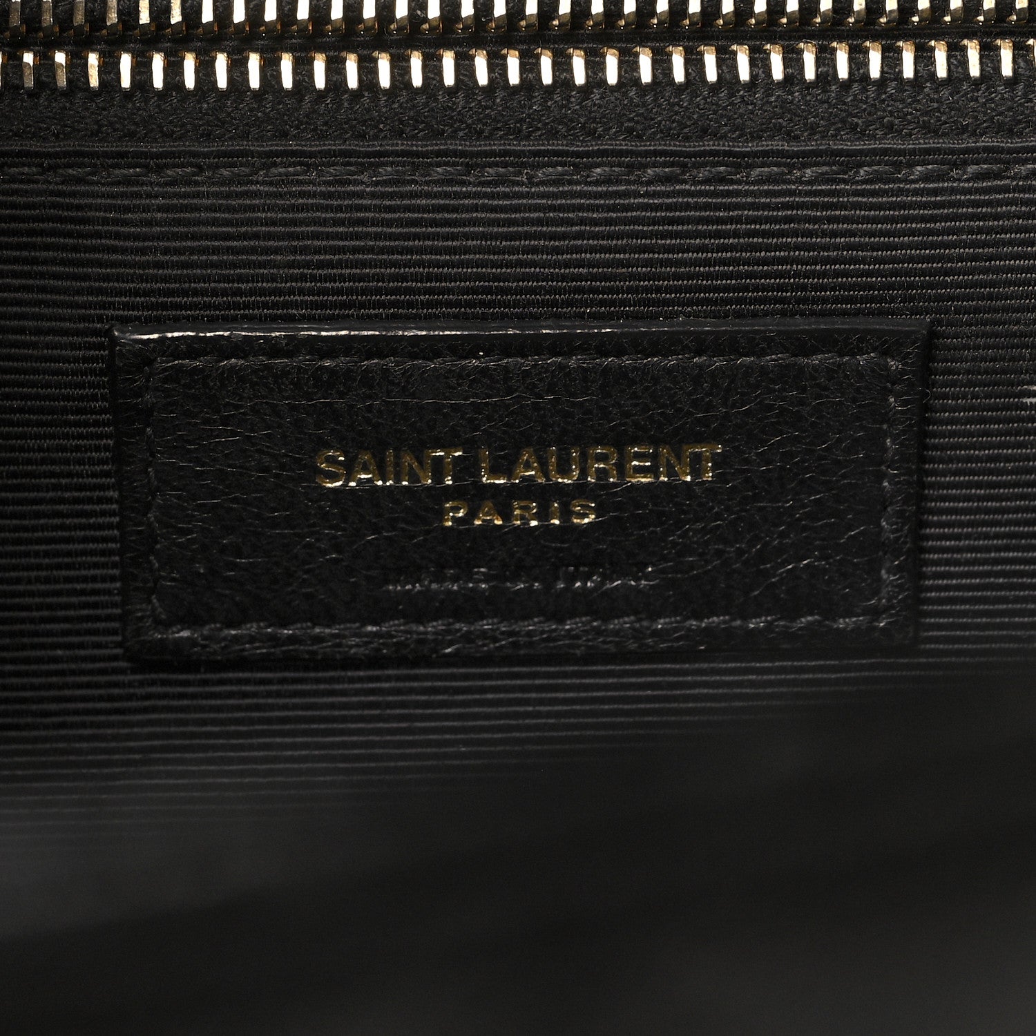 Saint Laurent Grain De Poudre Textured Mixed Matelasse Large Triquilt Monogram Satchel Black 6 of 12