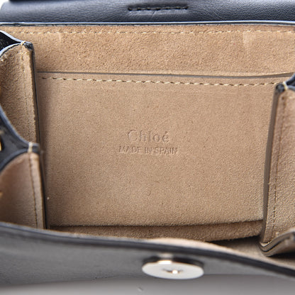 Chloe Suede Calfskin Mini Faye Bracelet Bag Black 6 of 10