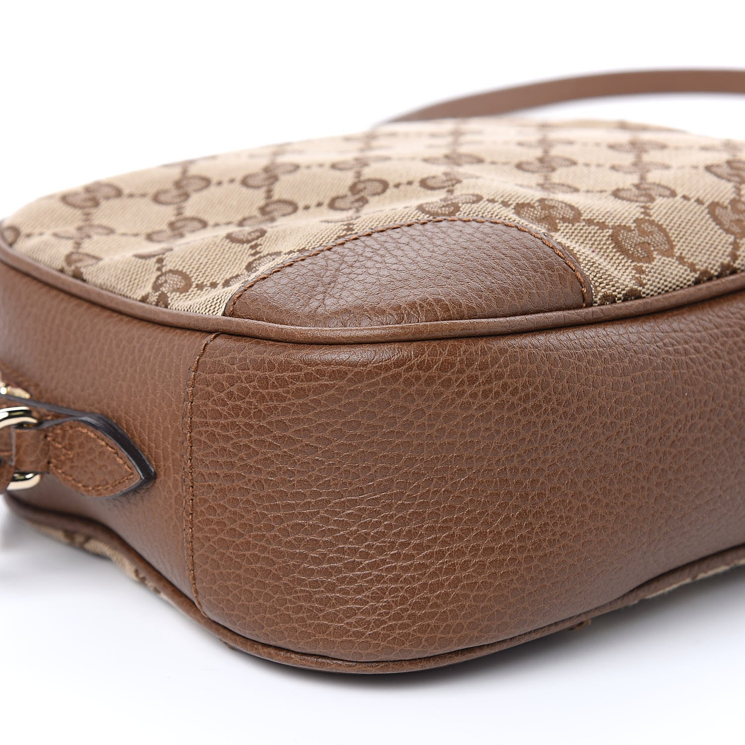 Gucci Monogram Mini Bree Messenger Bag Beige Tabacco 8 of 9
