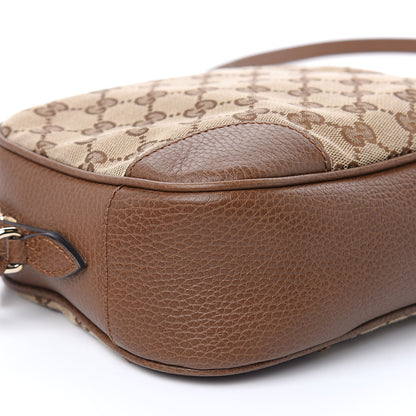 Gucci Monogram Mini Bree Messenger Bag Beige Tabacco 8 of 9