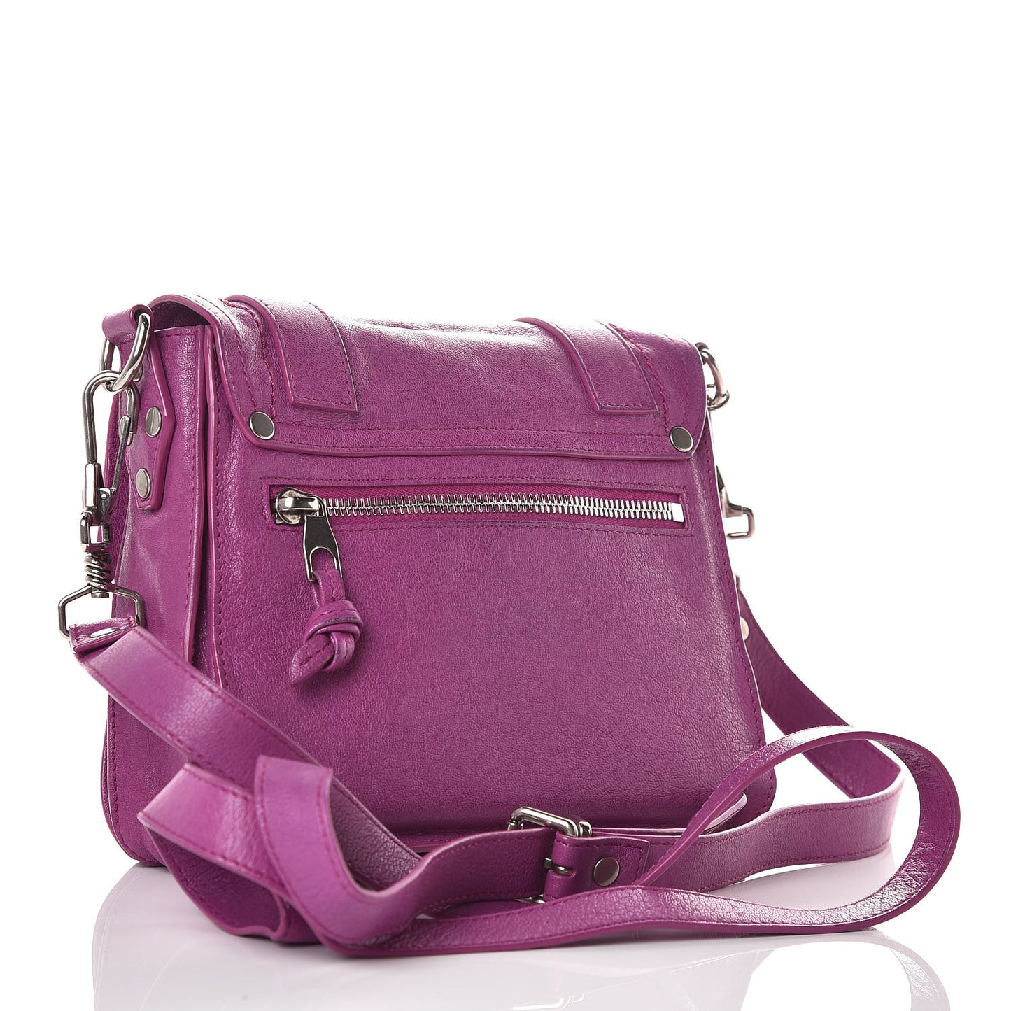 Lambskin PS1 Mini Pouch Messenger Bag Orchid