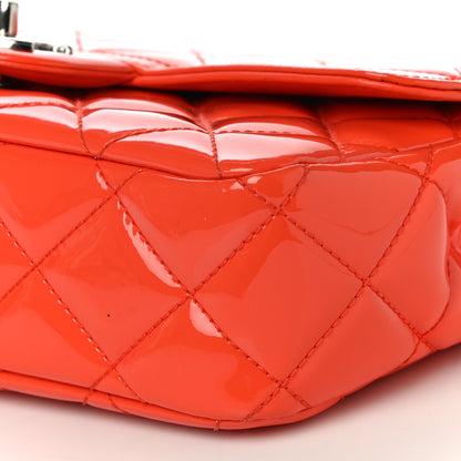 Chanel Patent Quilted Small Coco Shine Flap Orange 10 of 10