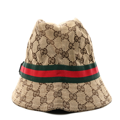 Gucci Monogram Web Bucket Hat L Brown 6 of 9