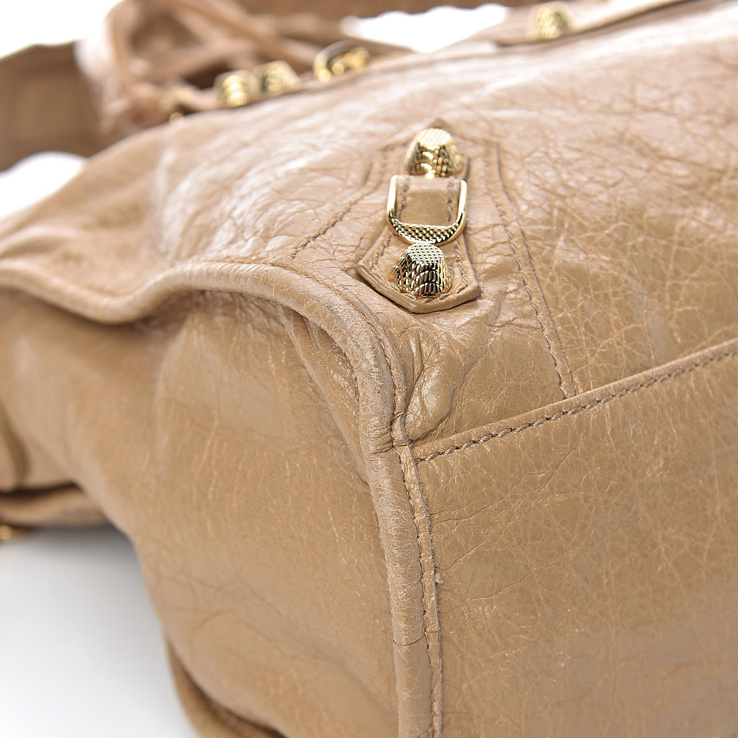 Balenciaga Agneau Giant 12 Gold Hardware City Beige Nougatine 8 of 16