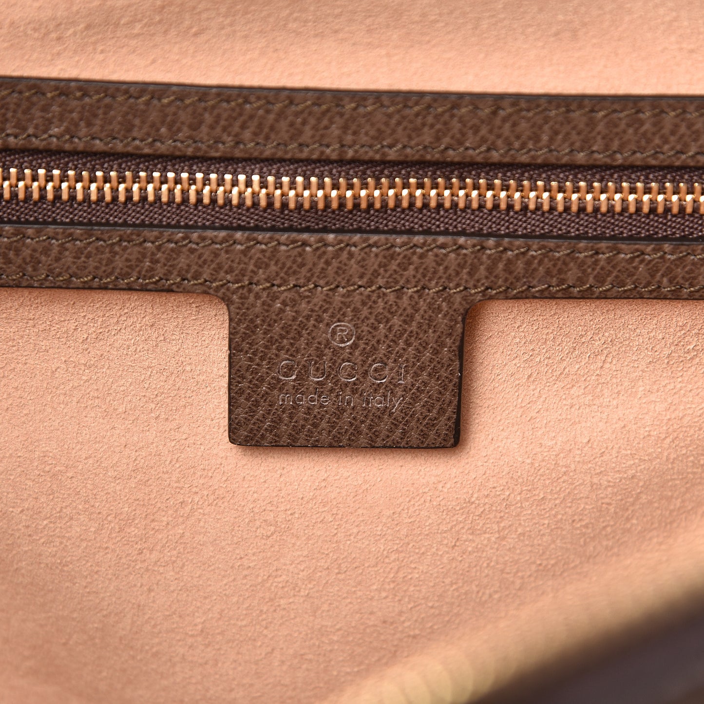 GG Supreme Monogram Web Small Ophidia Top Handle Shoulder Bag Brown