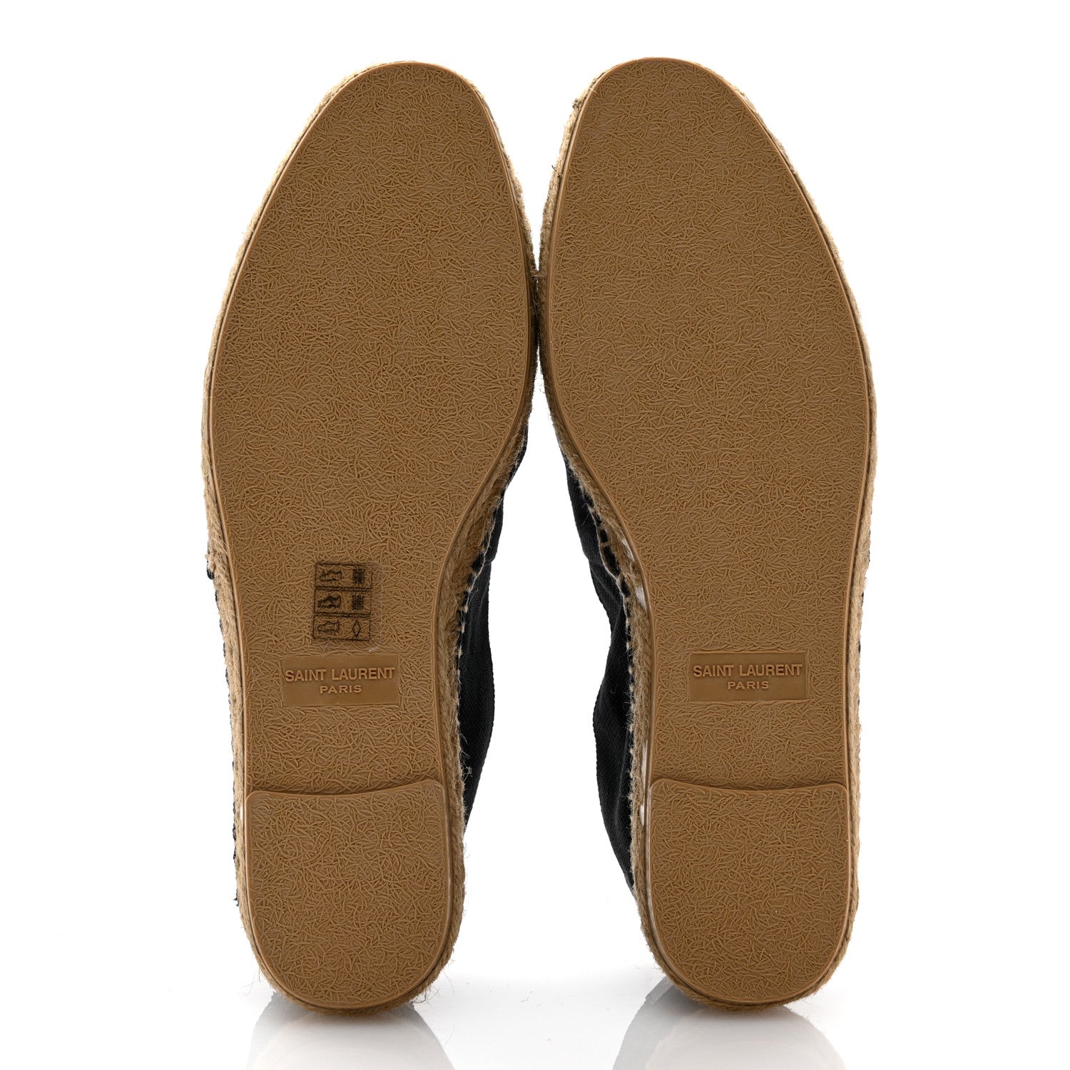 Saint Laurent Canvas Nappa Elba Light Logo Embroidered Espadrilles 40.5 Black 6 of 12
