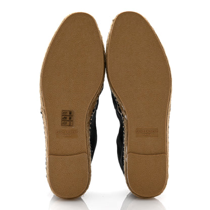 Saint Laurent Canvas Nappa Elba Light Logo Embroidered Espadrilles 40.5 Black 6 of 12