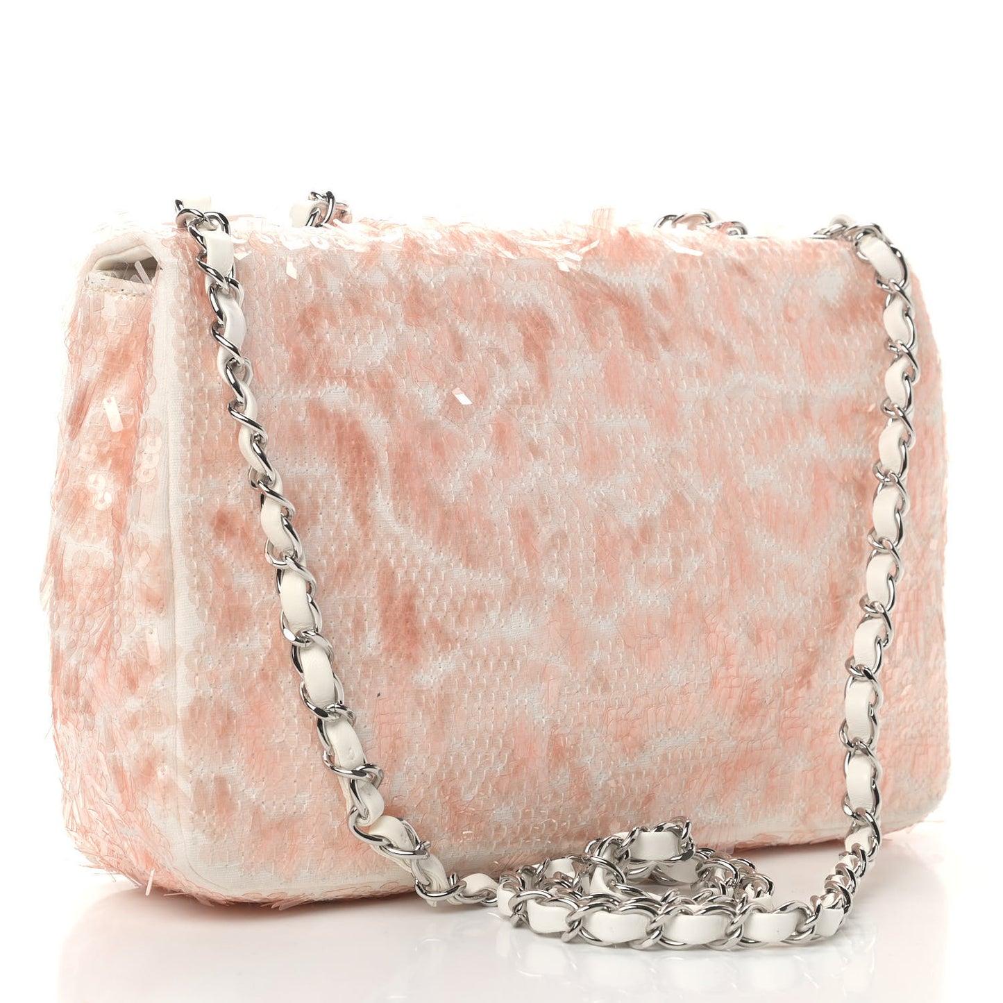 Sequin Paillette Small Flap Light Pink