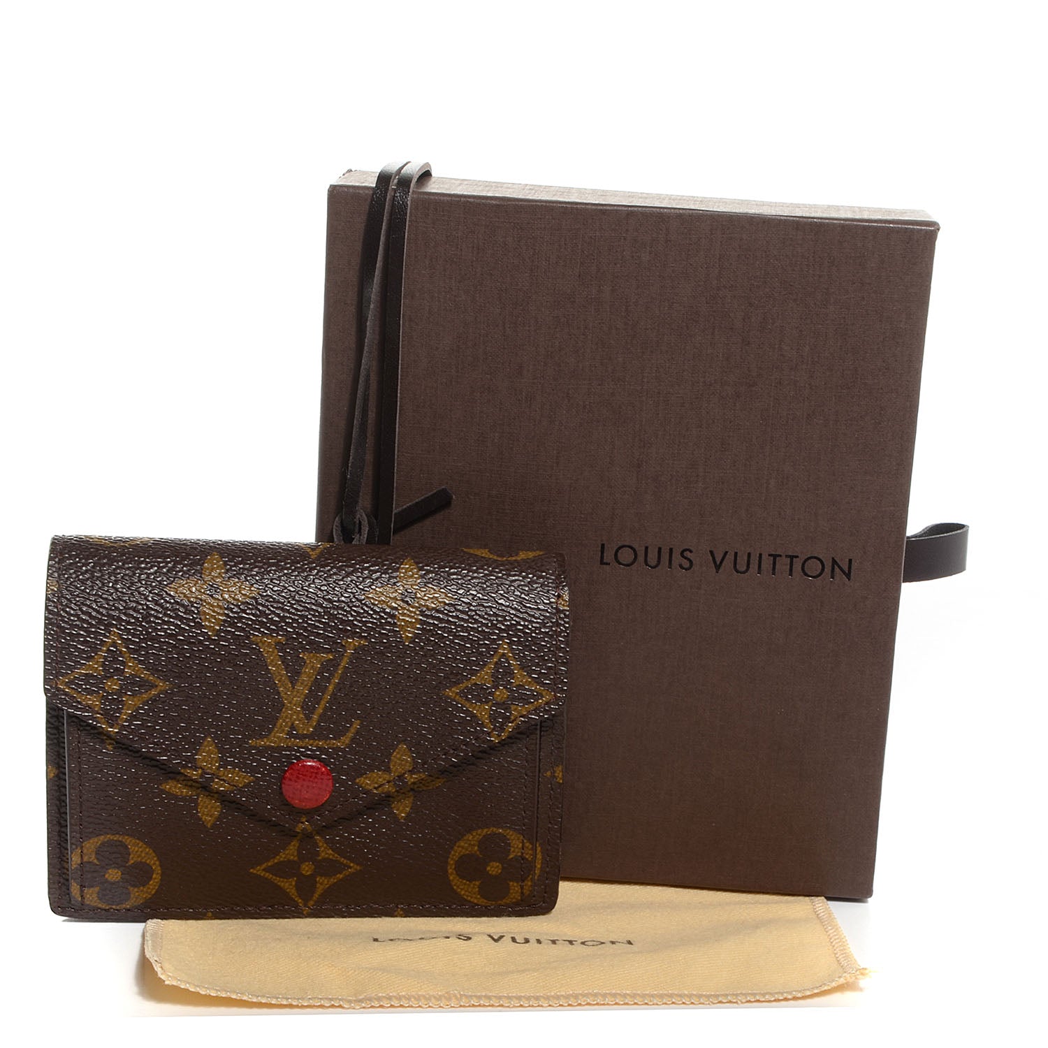 Louis Vuitton Monogram Compact Marie Wallet Rouge 5 of 8