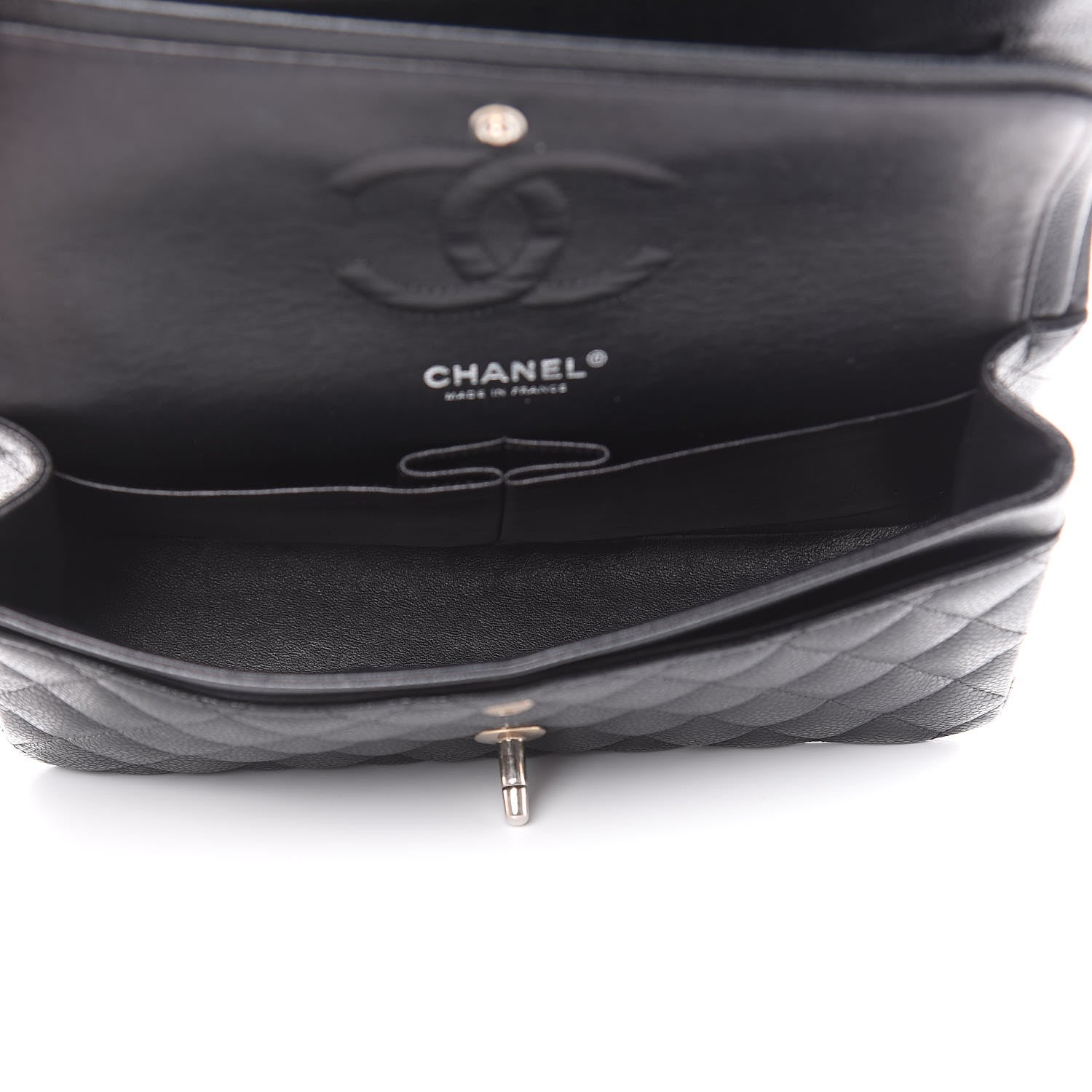 Chanel Caviar Quilted Medium Double Flap Black 5 of 14