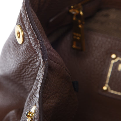 Prada Vitello Daino Tote Palissandro 9 of 20
