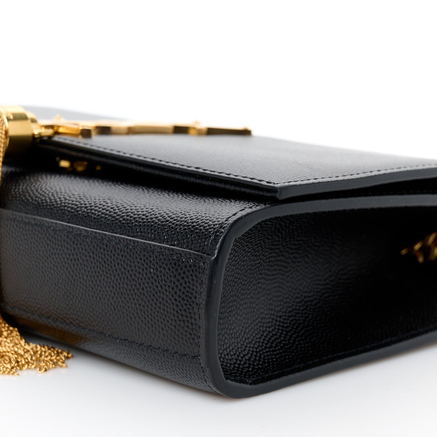Grain De Poudre Small Classic Monogram Kate Tassel Satchel Black