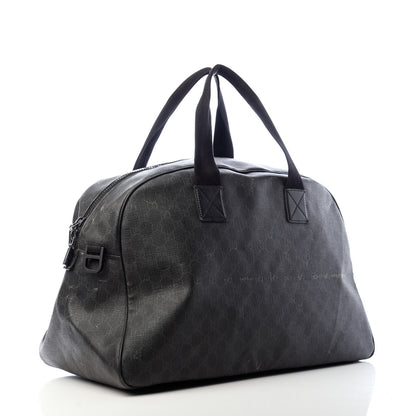 Gucci GG Supreme Monogram Large Duffle Black Grey 2 of 10