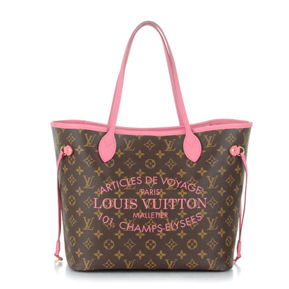 Louis Vuitton Monogram Articles de Voyage Ikat Neverfull MM Rose Velours 1 of 7