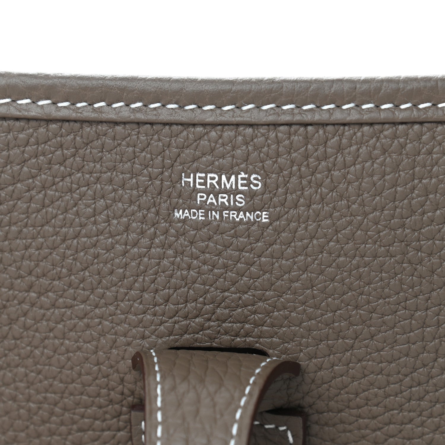 Hermes Taurillon Clemence Evelyne III PM Etoupe 6 of 8