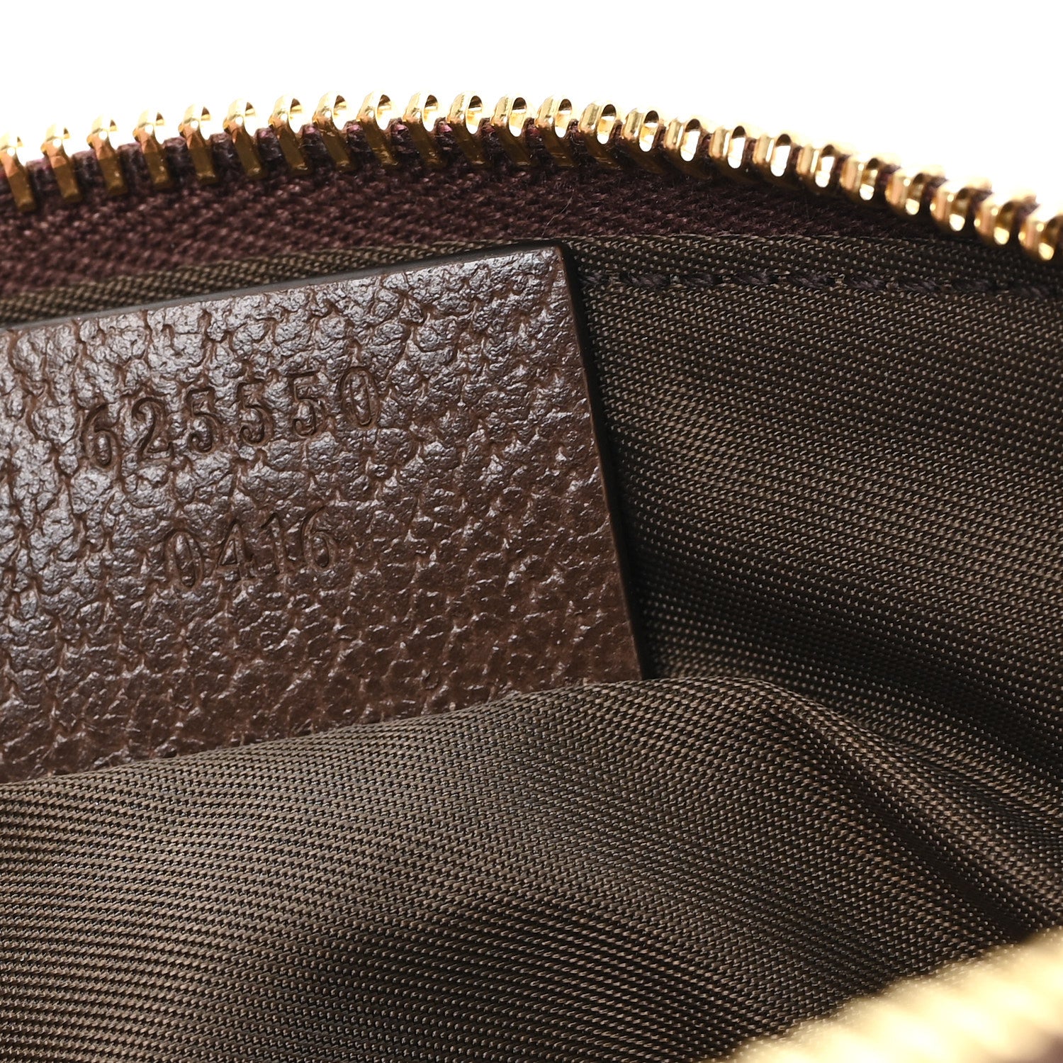 Gucci GG Supreme Monogram Textured Calfskin Web Medium Ophidia Cosmetic Case Beige Ebony New Acero 7 of 7