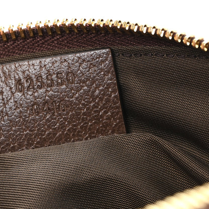 Gucci GG Supreme Monogram Textured Calfskin Web Medium Ophidia Cosmetic Case Beige Ebony New Acero 7 of 7