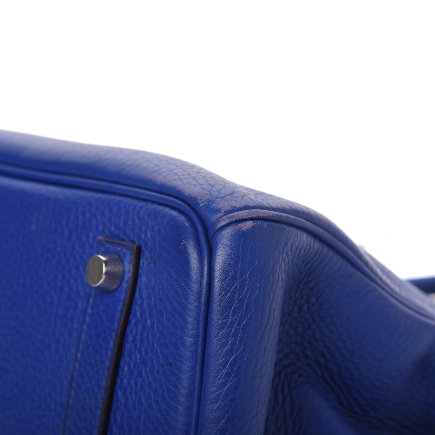 Togo Birkin 35 Bleu Electrique