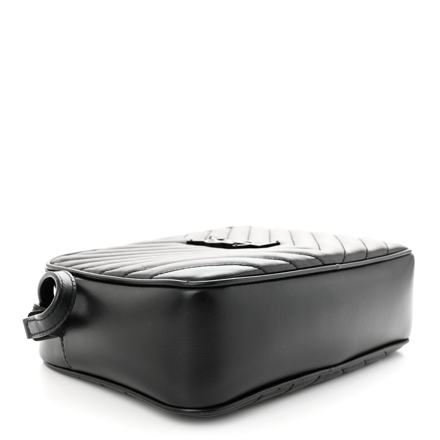 Calfskin Matelasse Monogram Monochrome Lou Camera Bag Black