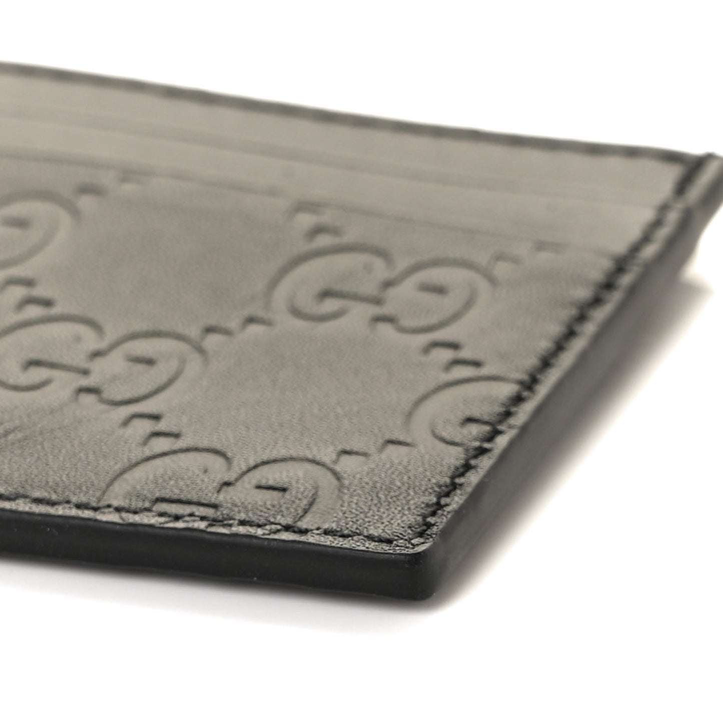 Guccissima Card Holder Black