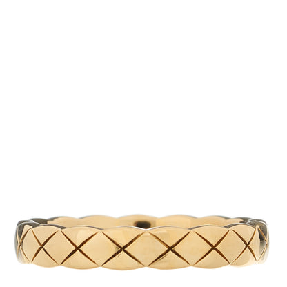 Chanel 18K Yellow Gold Mini Coco Crush Ring 49 4.75 1 of 7