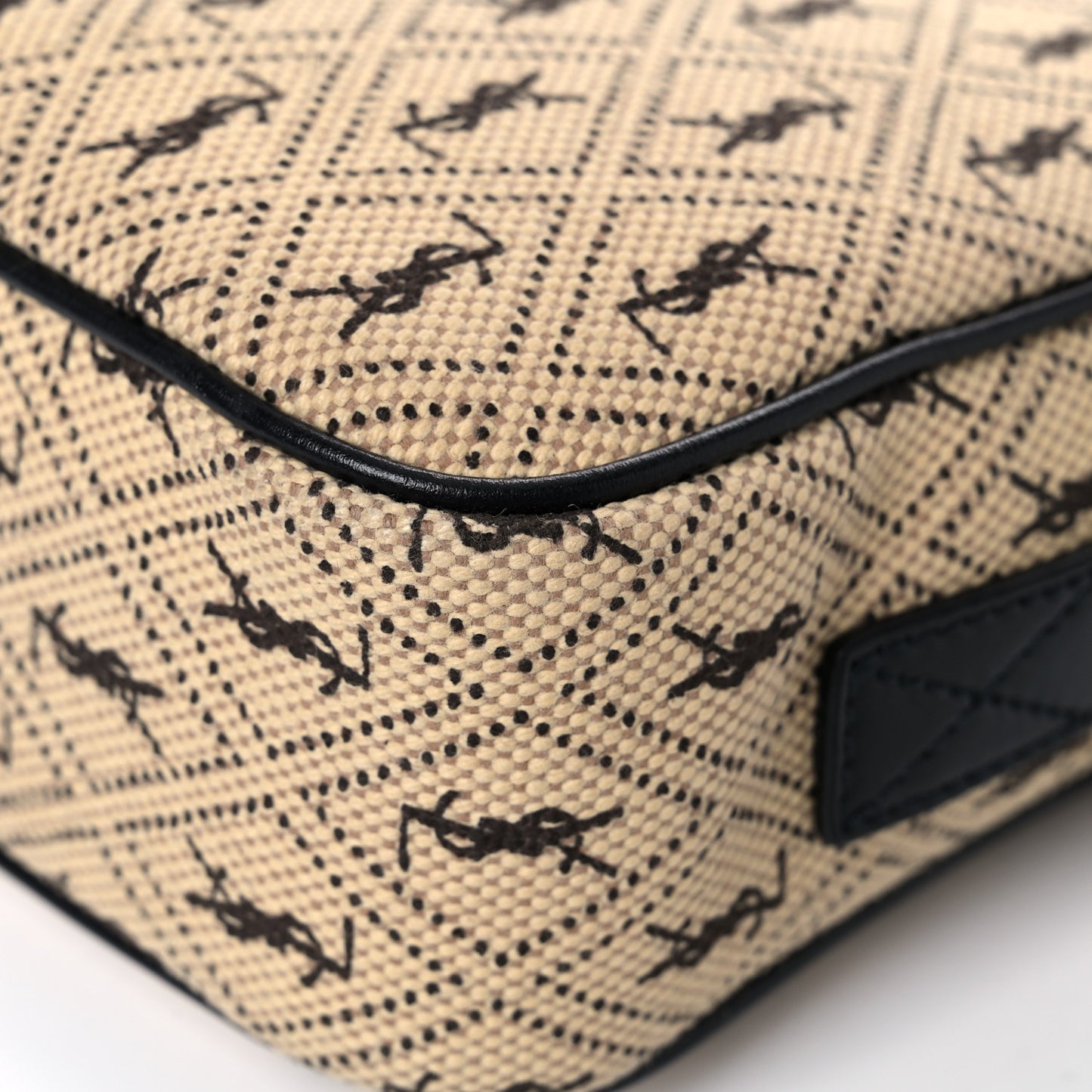 Canvas Monogram All Over Camera Bag Beige